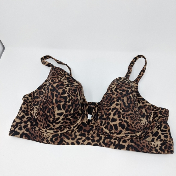 Longline Underwire Balconette Swim Bikini Top - Picture 2 of 6